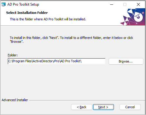 select install folder