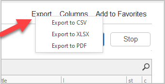 export report