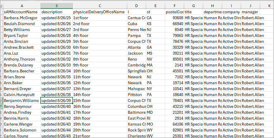 update users csv exmaple