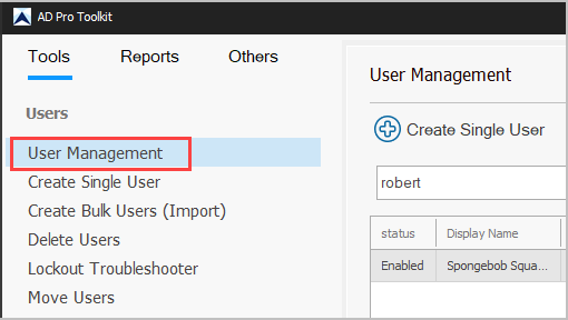 user management tool